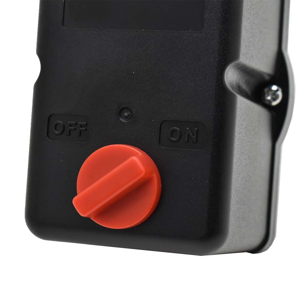 Pressure Switch - 105-135 PSI Single Port 1/4 NPT Female, 6.4 Mm Vertical Brass Unloader Valve With On – Off Knob