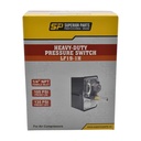 Pressure Switch - 105-135 PSI Single Port 1/4 NPT Female, 6.4 Mm Vertical Brass Unloader Valve With On – Off Knob