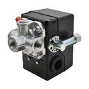 Pressure Switch - 135-175 PSI Four Port 1/4 NPT Female, 6.4 Mm Vertical Brass Unloader Valve With On – Off Lever