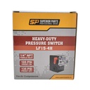 Pressure Switch - 105-135 PSI Four Port 1/4 NPT Female, 6.4 Mm Vertical Brass Unloader Valve With On – Off Lever
