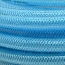 3/8" 50 ft light blue PU hose Kit with 1/4" Steel coupler and plug