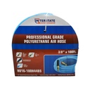 3/8" 100 ft Light Blue PU Hose Kit with 1/4" Brass "S" Coupler and Steel Plug