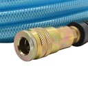3/8" 100 ft light blue PU hose Kit with 1/4" Steel coupler and plug