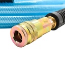 3/8" 25 ft light blue PU hose Kit with 1/4" Steel coupler and plug