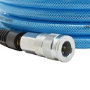 3/8" 100 ft light blue PU hose Kit with 3/8" Auto  coupler and plug
