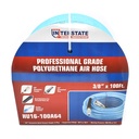 3/8" 100 ft light blue PU hose Kit with 3/8" Auto  coupler and plug
