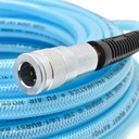3/8" 50 ft light blue PU hose Kit with 3/8" Auto  coupler and plug