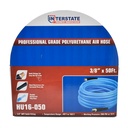 3/8" 50 ft light blue PU hose Kit with 3/8" Auto  coupler and plug