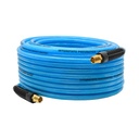 3/8" 50 ft Light Blue Polyurethane Hose (1/4" NPT) 