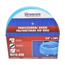 3/8" 50 ft Light Blue Polyurethane Hose (1/4" NPT) 