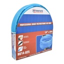 1/4" 25 ft Light Blue Polyurethane Hose (1/4" NPT) Solid Fitting