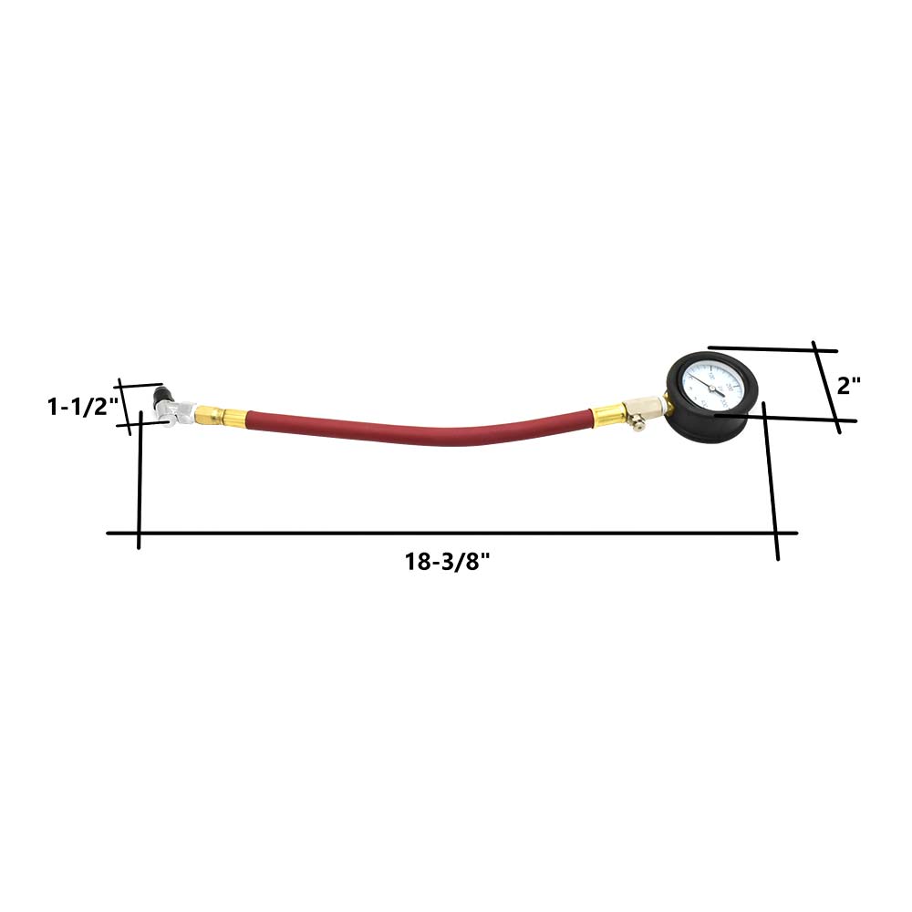 Dial Pressure Gauge -2" 0-400 psi Tapered Angle Chuck