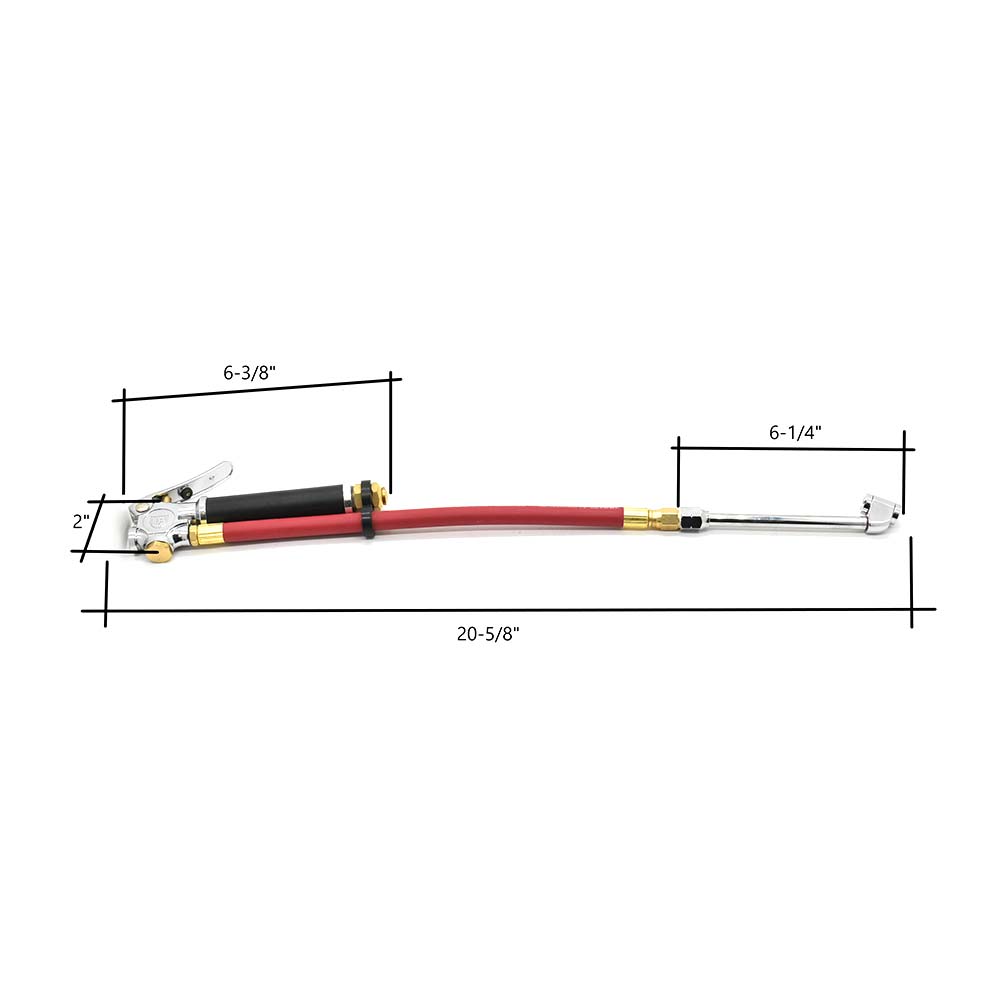 T5000 Inflator with 6" Ext Truck Chuck T37 with 12" whipend