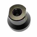 3/8" FPT  x 1/4" FPT Aluminum Round Manifold - 1 inlet - 3 Outlet Reducer - 25 Pack - EACH PACKAGED IN A CLAMSHELL - W03