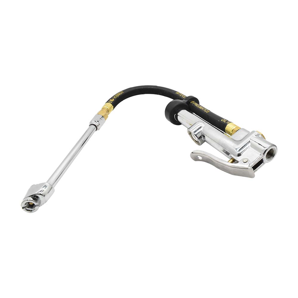 Tire Inflator TF9000 with Dual Foot 11" Truck chuck T37L Steel Braided Whip