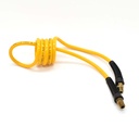 1/4" 5 ft long w/1/4" NPT Solid Fittings, Recoil Yellow PU Hose