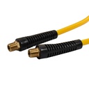 1/4" 100 ft long w/1/4" NPT Swivel Fittings, Recoil Yellow PU Hose