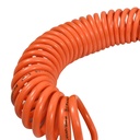 1/4" 50 ft long w/1/4" NPT Swivel Fittings, Recoil Orange PU Hose