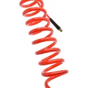 1/4" 10 ft long w/1/4" NPT Swivel Fittings, Recoil Red PU Hose