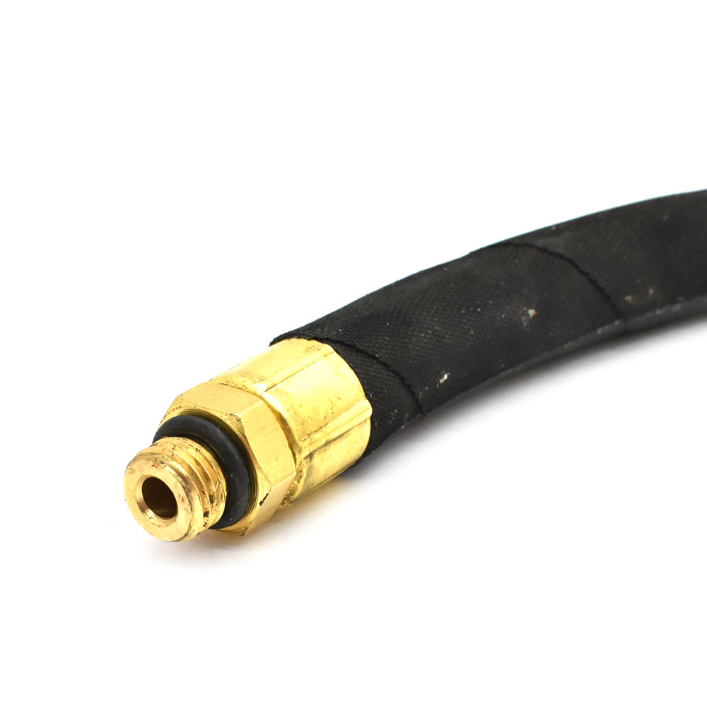 Angle in Tapered chuck 12" Whip end - Steel Braided