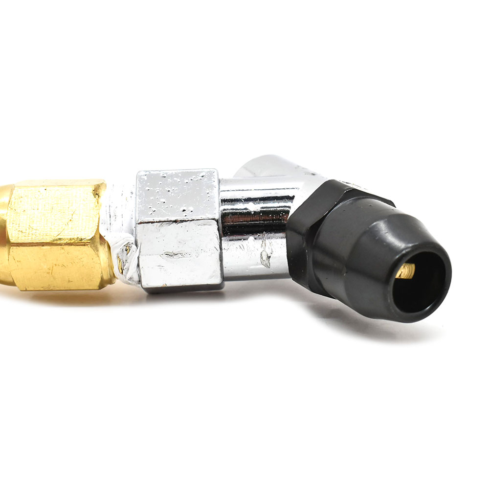 Angle in Tapered chuck 12" Whip end - Steel Braided