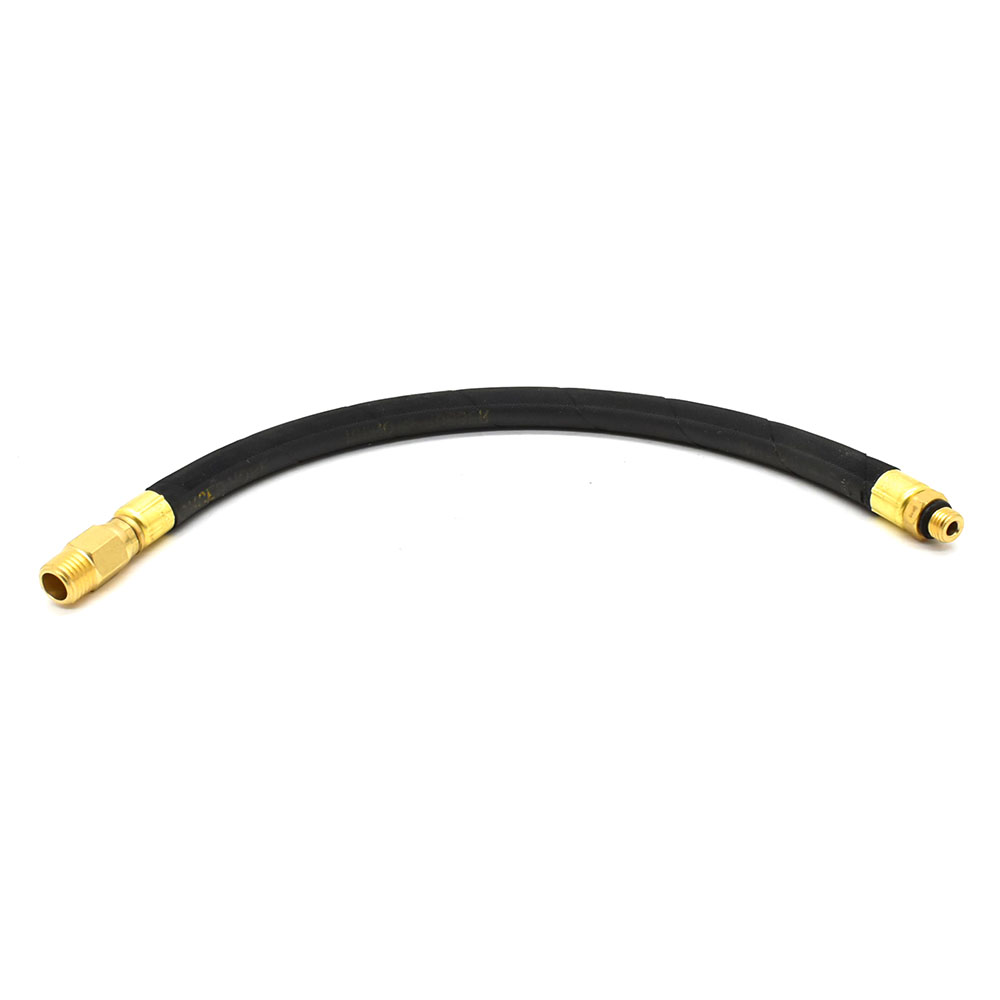 Hose Assembly 1 ft inflator Whip - Steel Braided