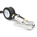 Tire Inflator TF7000 with Straight-in Dual foot 11" Truck Chuck T08L Steel Braided Whip