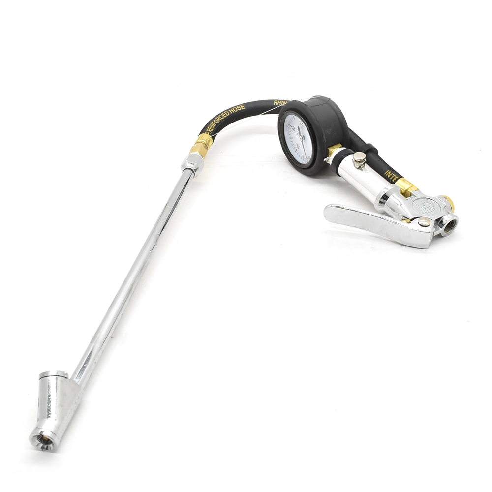 Tire Inflator TF7000 with Straight-in Dual foot 6" Truck Chuck T08 Steel Braided Whip