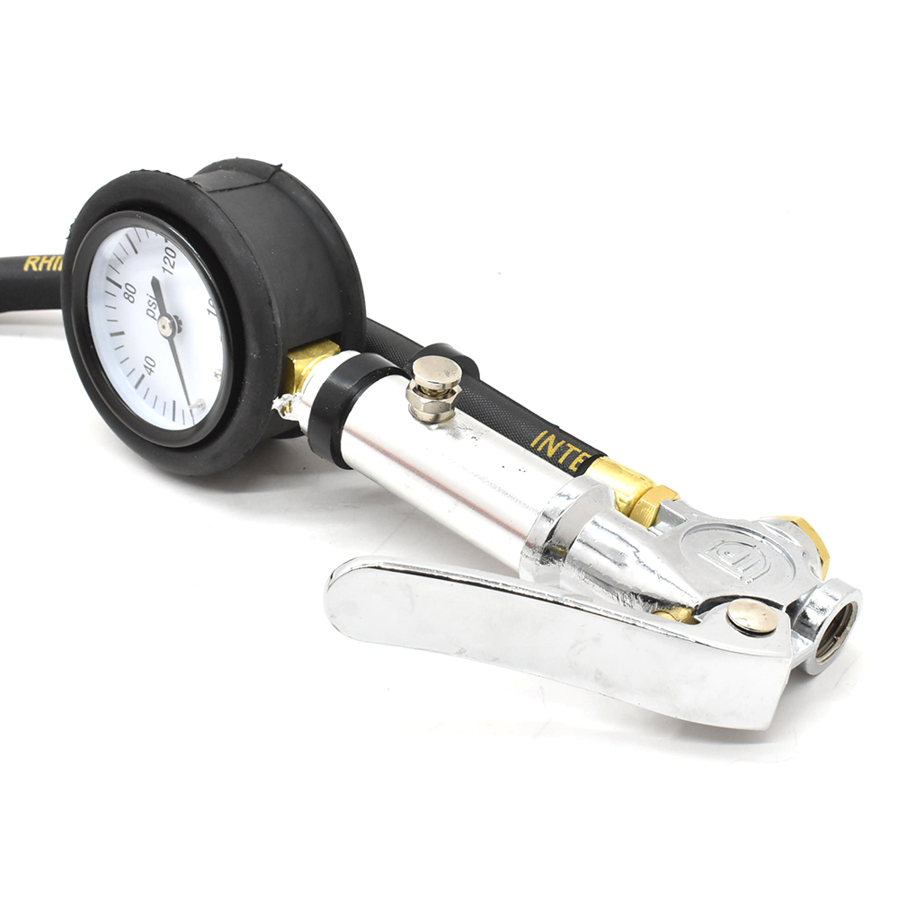 Tire Inflator TF7000 with Straight-in Dual foot 6" Truck Chuck T08 Steel Braided Whip