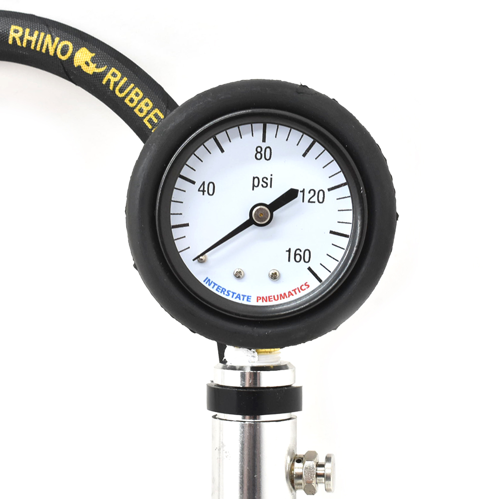 Tire Inflator TF7000 with Straight-in Dual foot 6" Truck Chuck T08 Steel Braided Whip