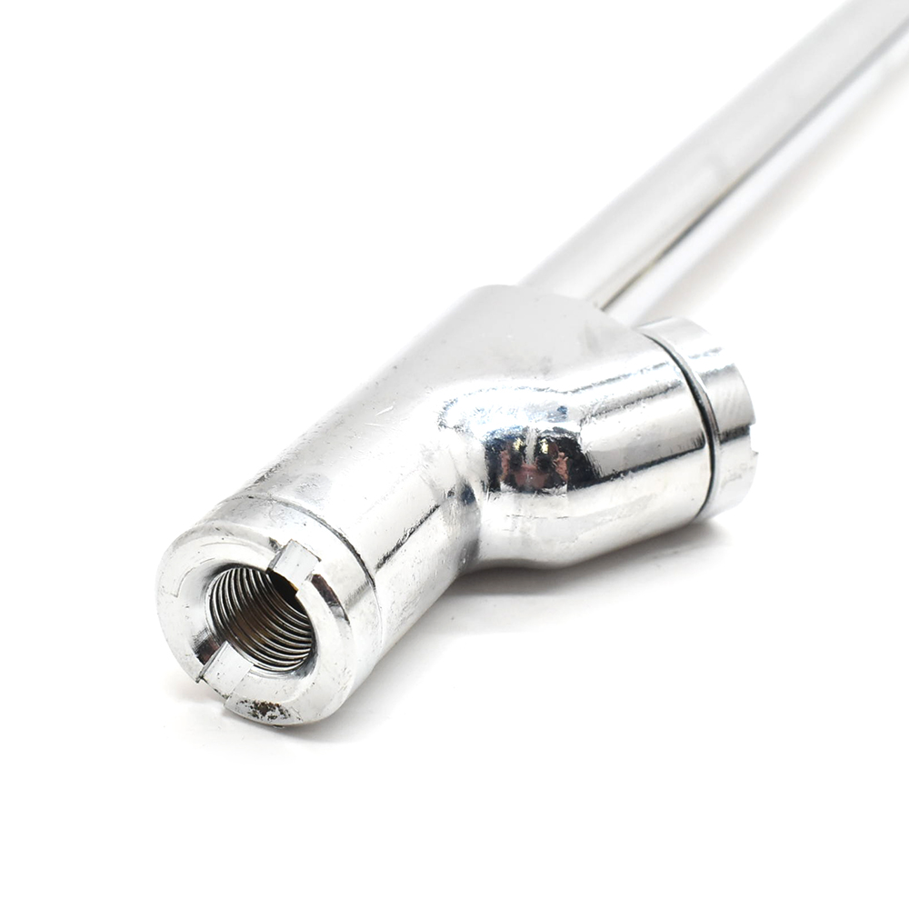 T5000 Inflator with straight in dual foot 11" Ext T08L - Steel Braided