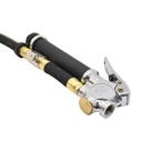T5000 Inflator with straight in dual foot 6" Ext T08 - Steel Braided