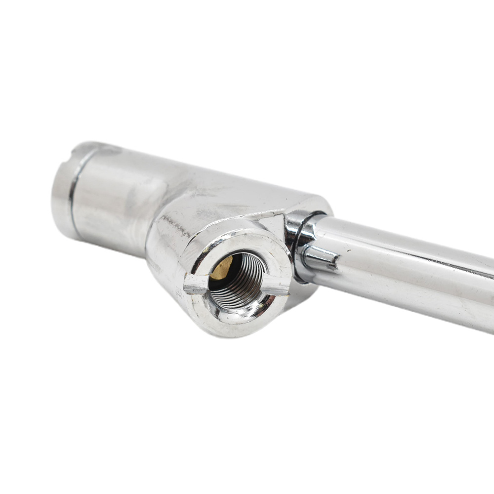 T5000 Inflator with straight in dual foot 6" Ext T08 - Steel Braided
