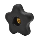 5 Star Thru Knob 5/16 x 18  (5/pk)