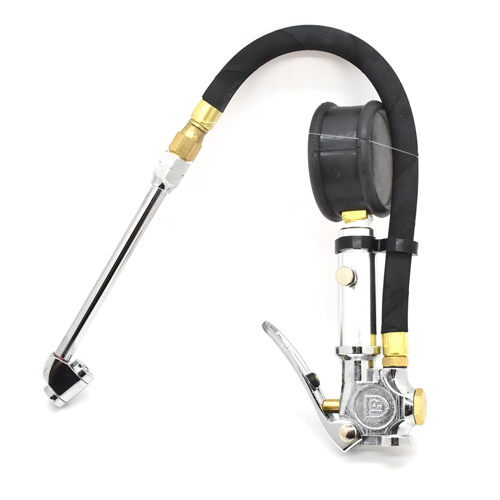Tire Inflator TF7000 with Dual Foot 6" Truck chuck T37 Steel Braided Whip
