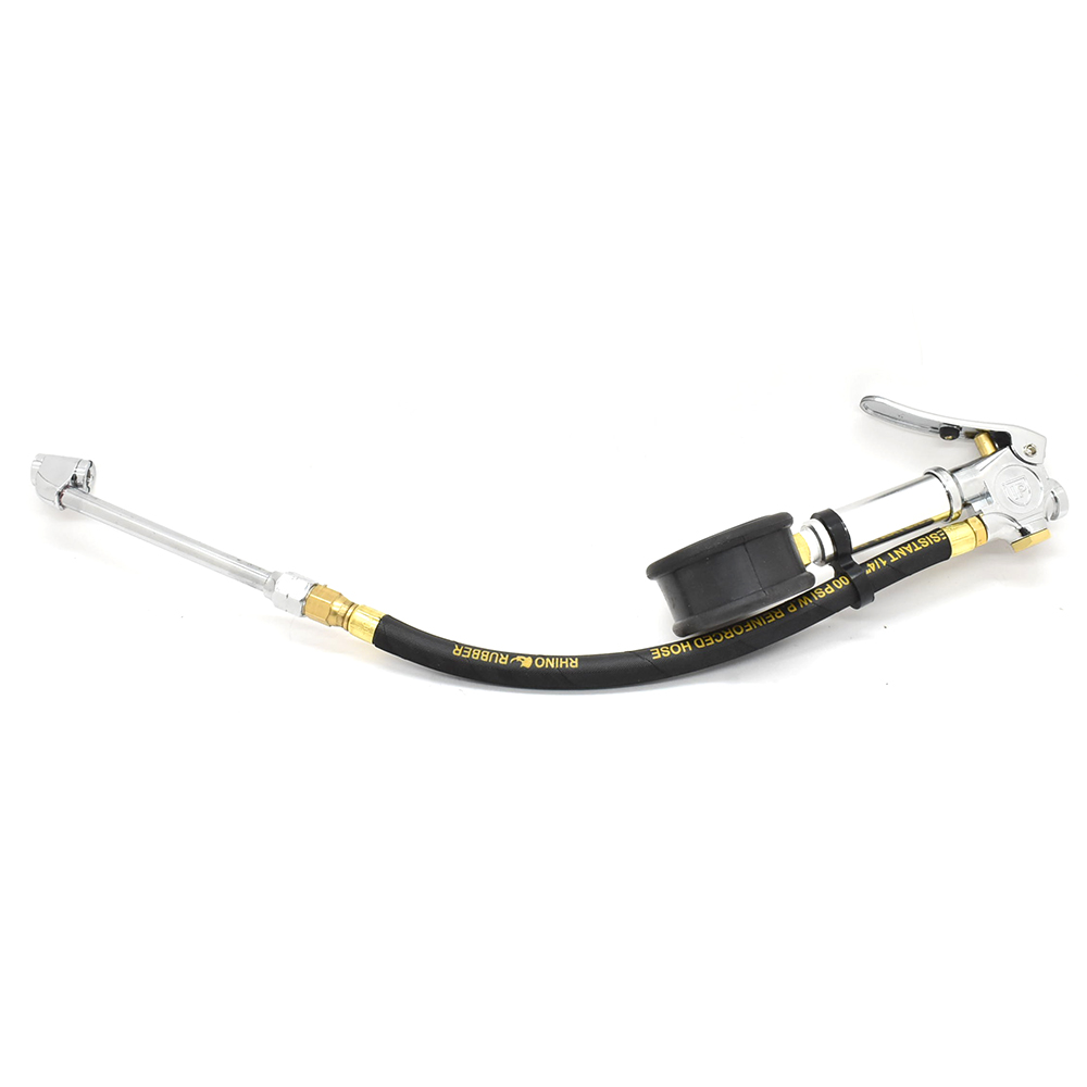 Tire Inflator TF7000 with Dual Foot 6" Truck chuck T37 Steel Braided Whip