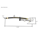 T9000 Inflator with Straight-in Tapered Chuck - Steel Braided
