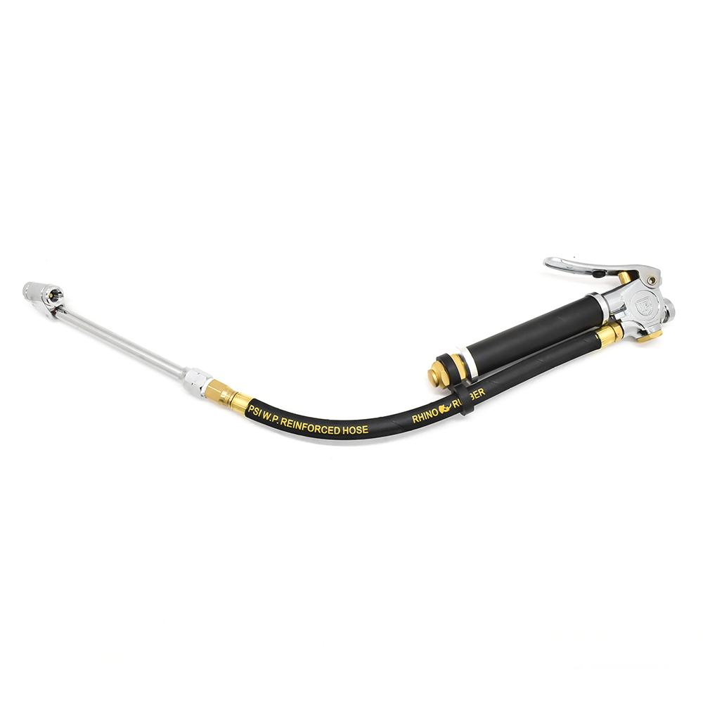 T5000 Inflator with 6" Ext Truck Chuck T37 with 12" whipend - Steel Braided