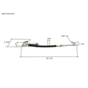 TF3000 Inflator with T37 6" Long Dual Foot Ext Truck Chuck - Steel Braided