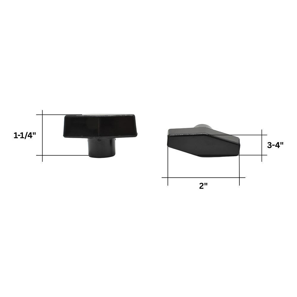 2" T Knob 1/4-20 - 5/Pk