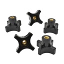 4 Point Knob 1/4-20  (5/pk)
