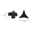 1-1/4" Triangle Knob Insert 10-24 (5/pk)