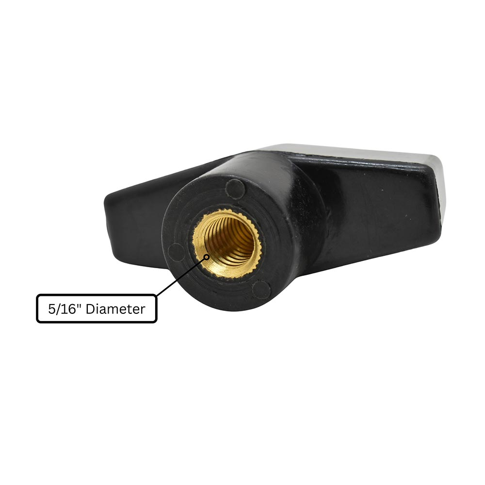 2" T Knob 5/16-18  (5/pk)