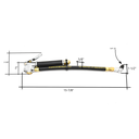 Tire Inflator TF5000 with Angled Tapered Chuck T35 Steel Braided Whip