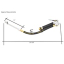 T5000 Inflator with11" Ext Truck Chuck T37L with 12" whipend - Steel Braided