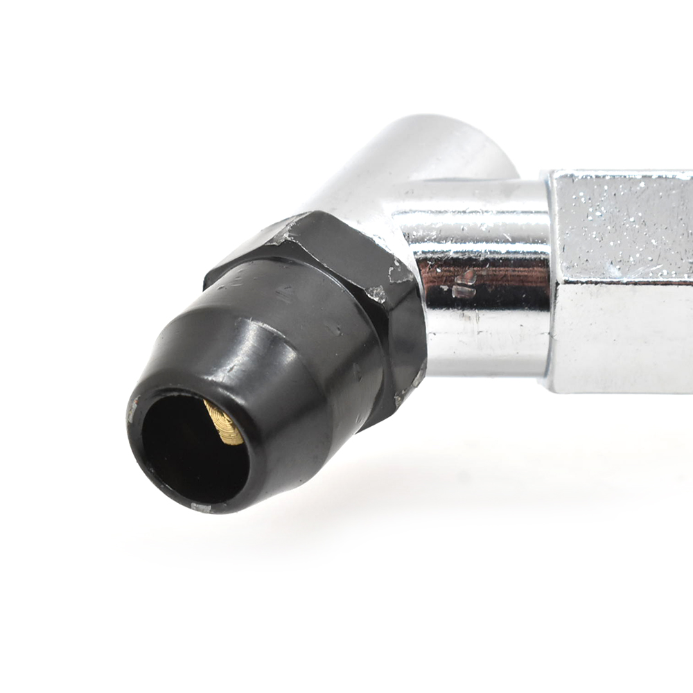 Tire Inflator TF9000 with Angled Tapered Chuck T35 Steel Braided Whip