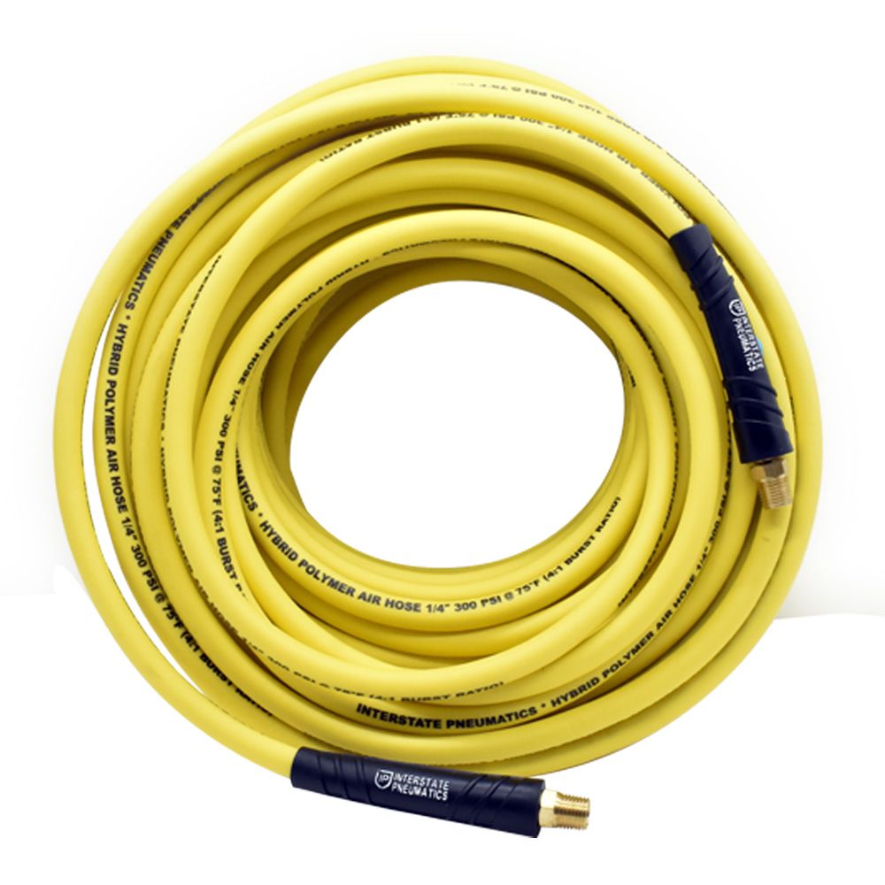 3/8" 50 ft Yellow Hybrid Polymer Hose (1/4" NPT)
