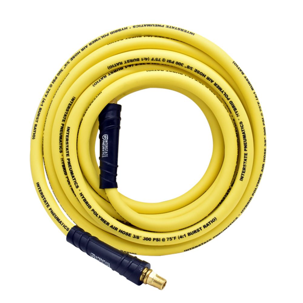 3/8" 25 ft Yellow Hybrid Polymer Hose (1/4" NPT)