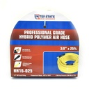 3/8" 25 ft Yellow Hybrid Polymer Hose (1/4" NPT)