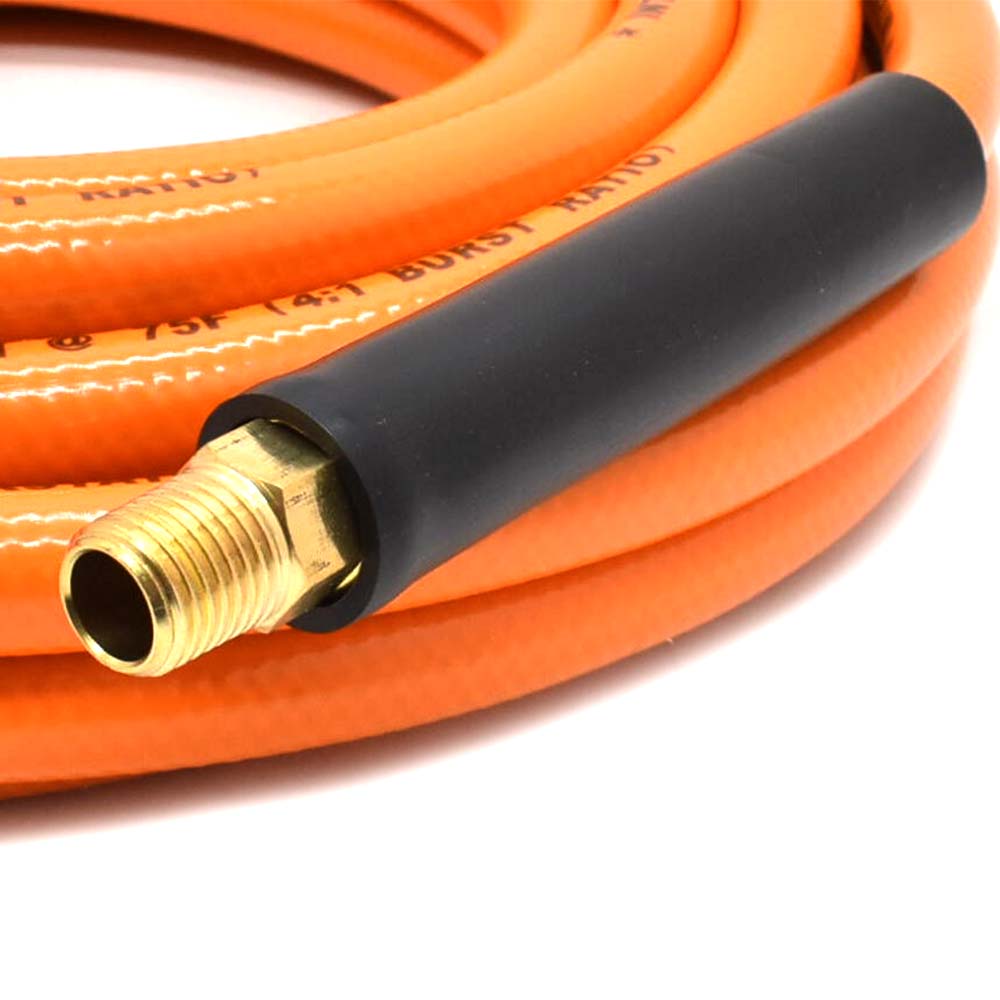 3/8" 25 ft Solid Orange PVC Hose (1/4" NPT)  
